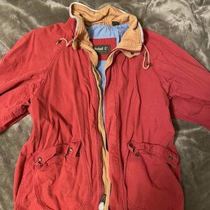 Timberland Weathergear Workmans Jacket Mens Size Large Red Vintage Rare